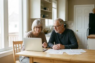 senior simulant un crédit en ligne